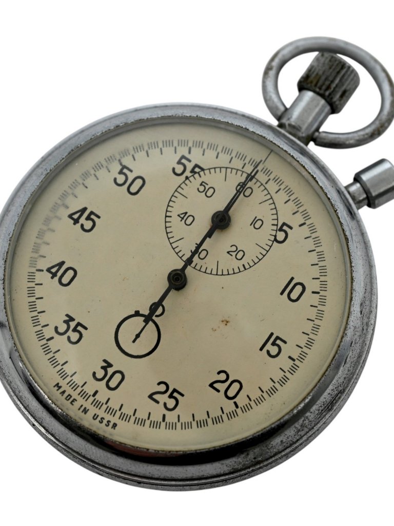 Vintage Usrr Stop Watch 54.7mm Grade 4295a Serial 0628 16 Jewels Working!